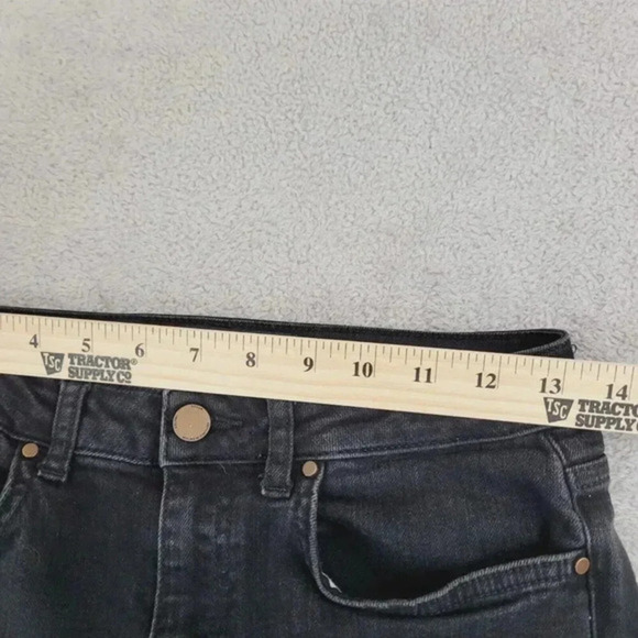 Boden Black Frayed Hem Women's Mid‎ Rise Jeans Size 4 , 28CT - Picture 5 of 11